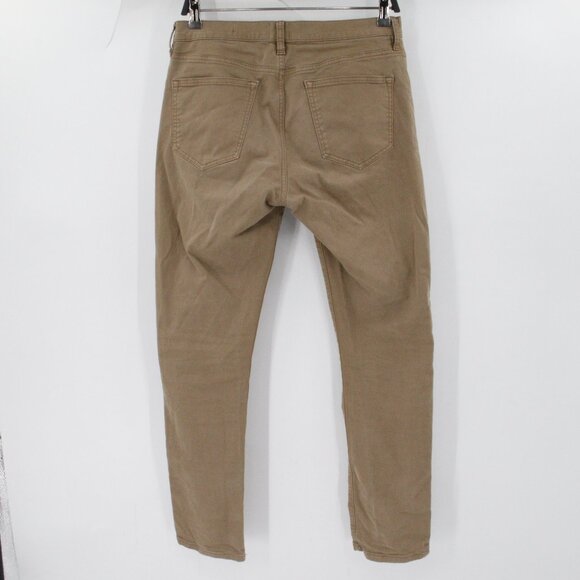 Flint and tinder pants mens 30 L29 chino flat front slim fit beige cotton blend - Picture 3 of 13